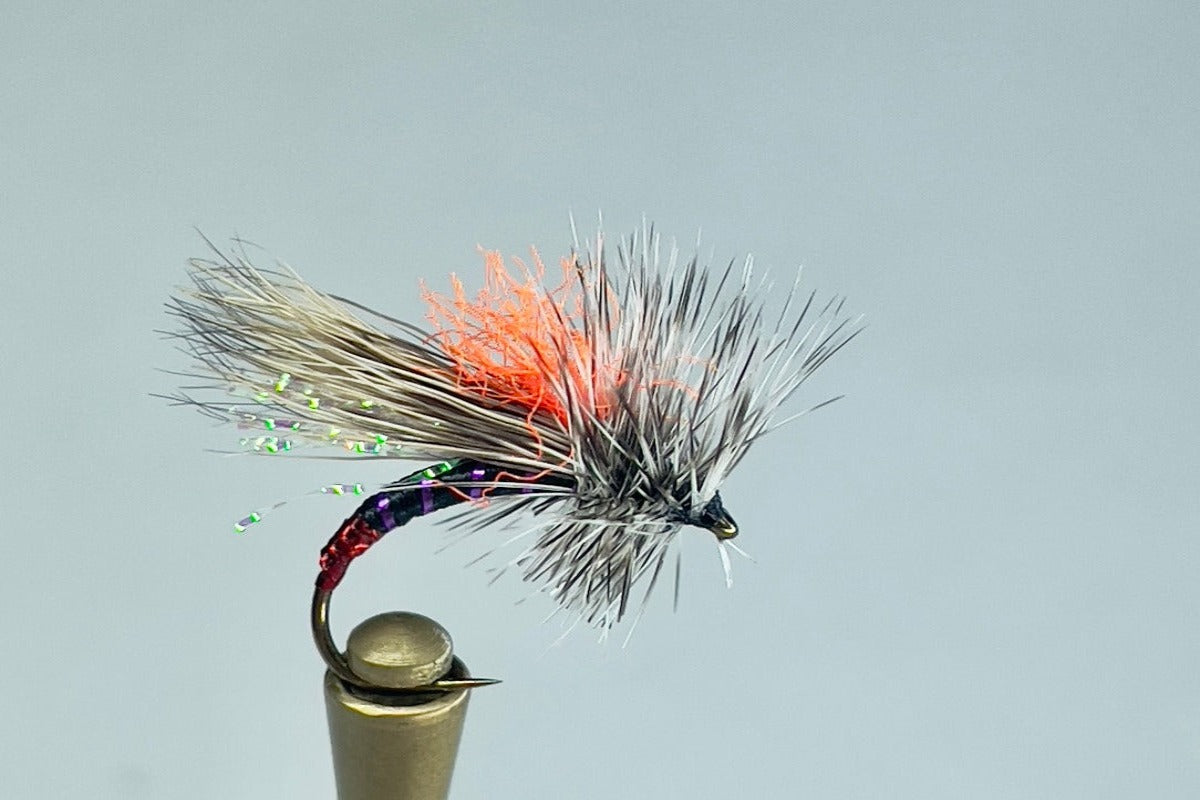 UV HOT SPOT CADDIS (PURPLE/RED)