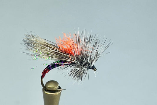 UV HOT SPOT CADDIS (PURPLE/RED)